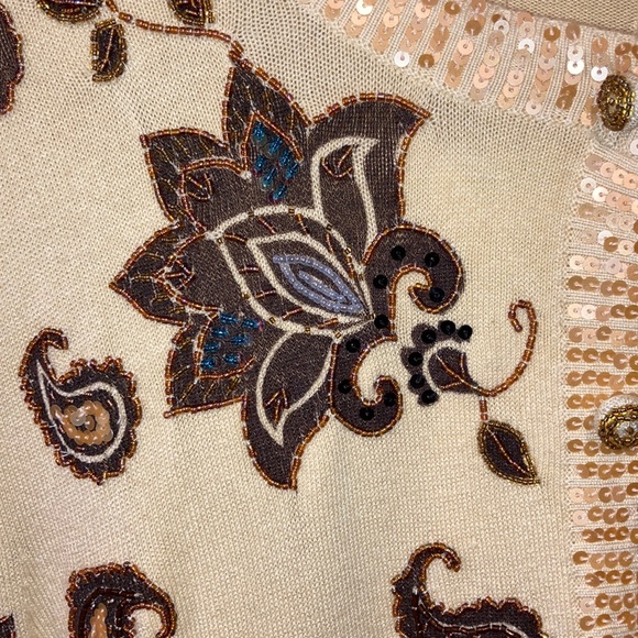 Just B beaded sweater size S - Picture 3 of 4